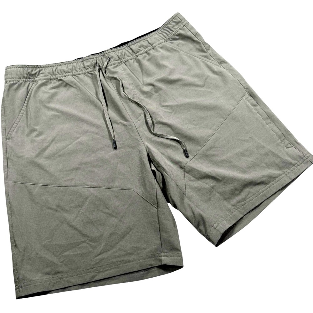 Gerry Men's Pull-On Trail Shorts XL Green Stretch Outdoor Hiking Active 1555147